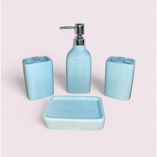 Ceramic Soap Dispenser Set 4 pieces 